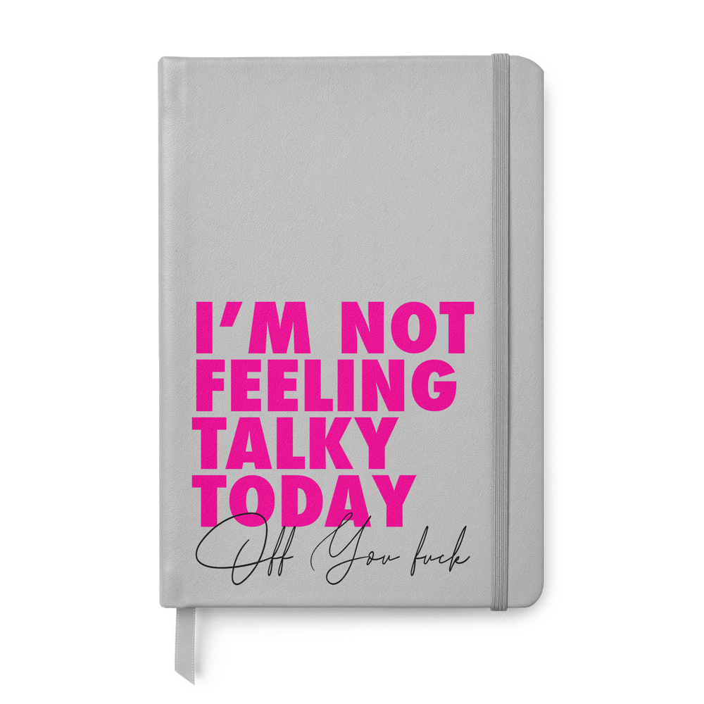 Not Talky Off You Fuck Leather Style Notebook #4 image
